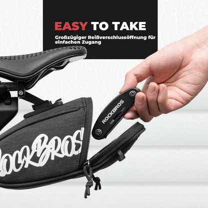 ROCKBROS Fahrrad Satteltasche Tragbare Satteltasche 0,8L