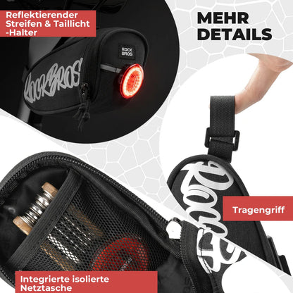 ROCKBROS Fahrrad Satteltasche Tragbare Satteltasche 0,8L