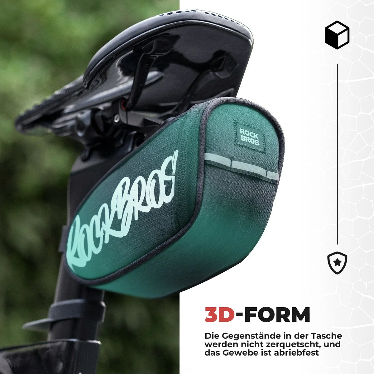 ROCKBROS Fahrrad Satteltasche Tragbare Satteltasche 0,8L