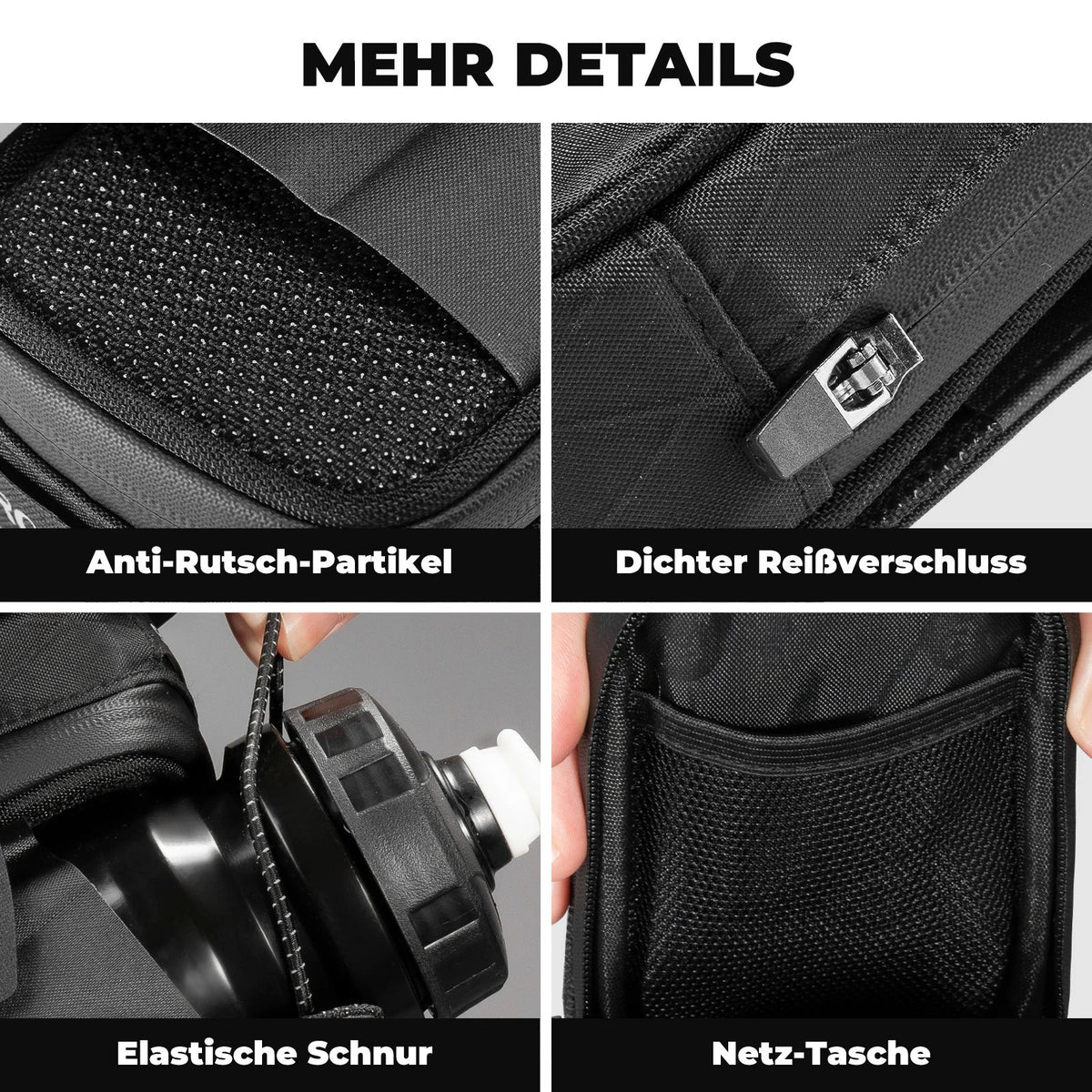 ROCKBROS Fahrrad Satteltaschen mit Drehverschluss System, Wasserabweisend und Reißfeste