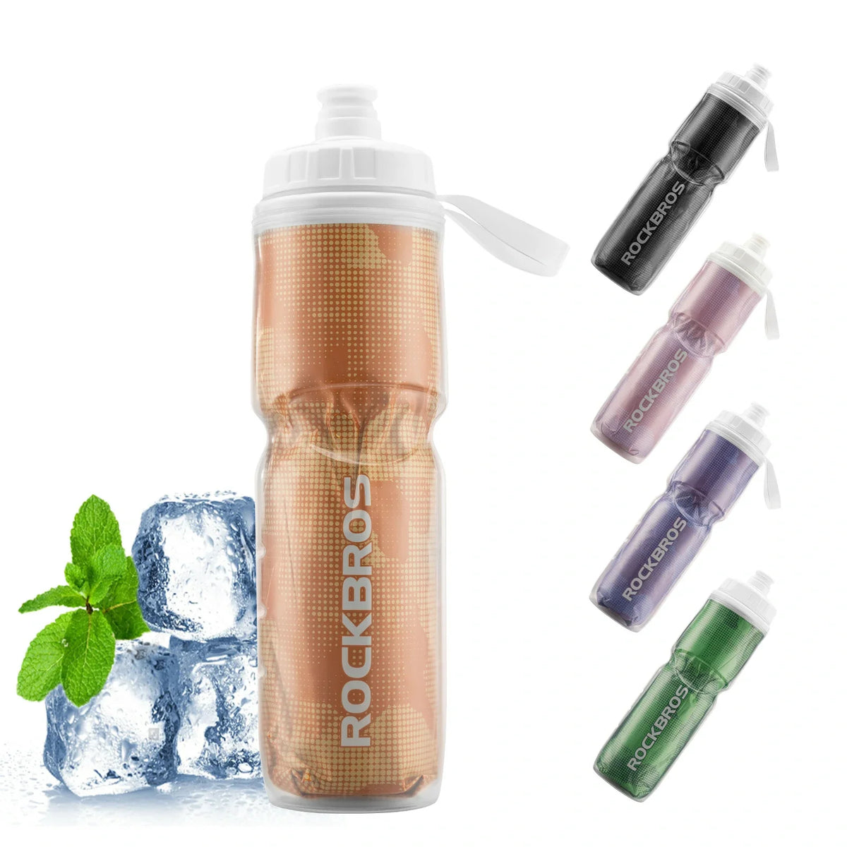 ROCKBROS Fahrrad Trinkflasche 670ML Drückbare