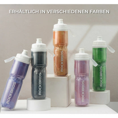 ROCKBROS Fahrrad Trinkflasche 670ML Drückbare