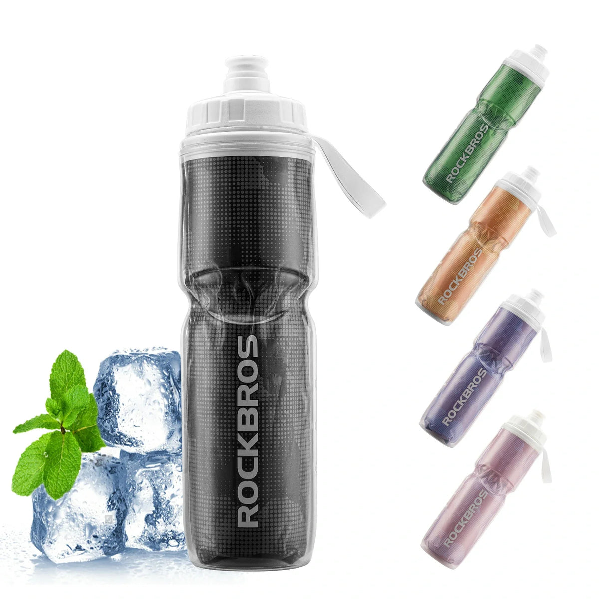 ROCKBROS Fahrrad Trinkflasche 670ML Drückbare