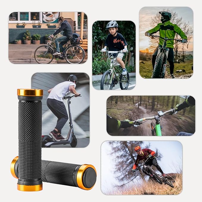ROCKBROS Fahrradgriffe 22mm mit Aluminium Lock-On System