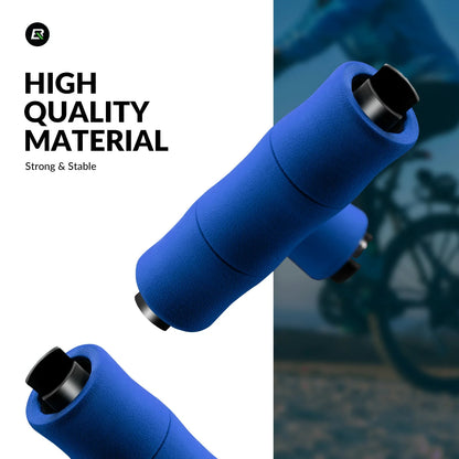 ROCKBROS Fahrradgriffe rutschfeste Eva Schwamm Fahrrad Lenkergriffe mit Aluminium 22MM