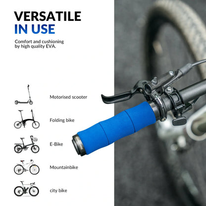 ROCKBROS Fahrradgriffe rutschfeste Eva Schwamm Fahrrad Lenkergriffe mit Aluminium 22MM