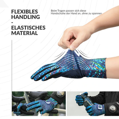 ROCKBROS Fahrradhandschuhe Herbst und Winter Vollfinger-Handschuhe Elastische Anti-Rutsch