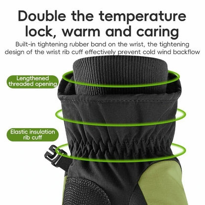 ROCKBROS Fahrradhandschuhe Warme Winddicht Handschuhe mit Touchfunktion