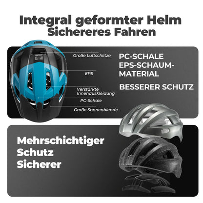 ROCKBROS Fahrradhelm Einheitsgröße 56-62 cm