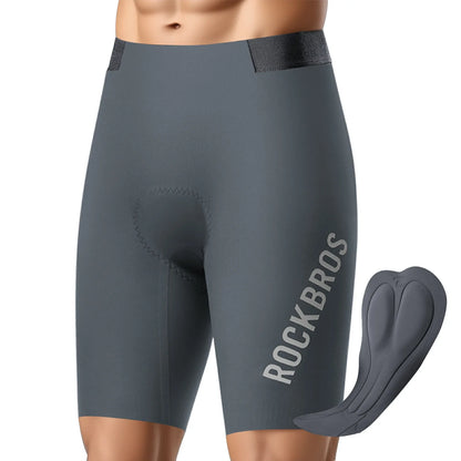 ROCKBROS Fahrradhose Kurz Herren, Gepolstert 3D Schnitt Radlerhose