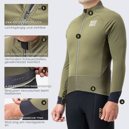 ROCKBROS Fahrradjacke mit Reflexelementen Atmungsaktiv & Praktisch Herren