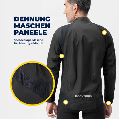ROCKBROS Fahrradjacke wasserdicht atmungsaktiv - Winddicht & Reflektierend Herren