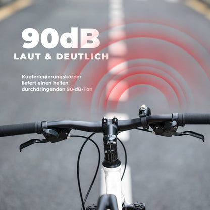 ROCKBROS Fahrradklingel Mini 90dB - Kupferlegierung & Universalkompatibel