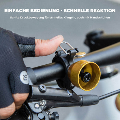 ROCKBROS Fahrradklingel Mini 90dB - Kupferlegierung & Universalkompatibel