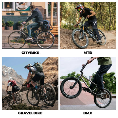 ROCKBROS Fahrradpedale aus Nylon mit Reflektoren, rutschfeste Leichte Breite Plattform