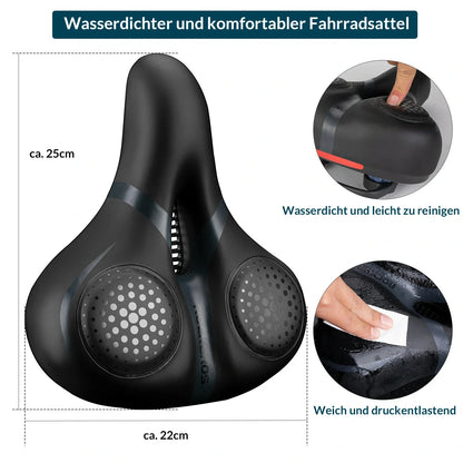 ROCKBROS Fahrradsattel mit Memory-Foam, Bequem & Druckentlastend