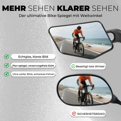 ROCKBROS Fahrradspiegel HD Sicherer Fahrrad Rückspiegel für Lenke