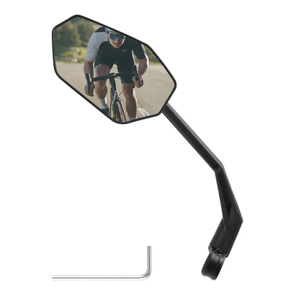 ROCKBROS Fahrradspiegel, 360° Verstellbar Blendfrei, Konvexer Rückspiegel mit HD-Glas Bruchfest