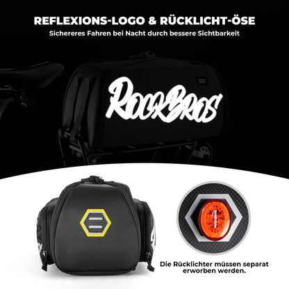 ROCKBROS Faltbare Einteiler-Gepäckträgertasche für den Gepäckträger