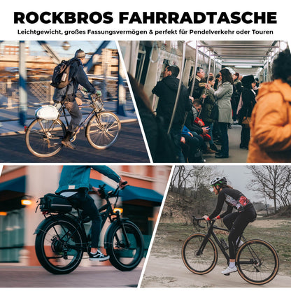 ROCKBROS Faltbare Einteiler-Gepäckträgertasche für den Gepäckträger