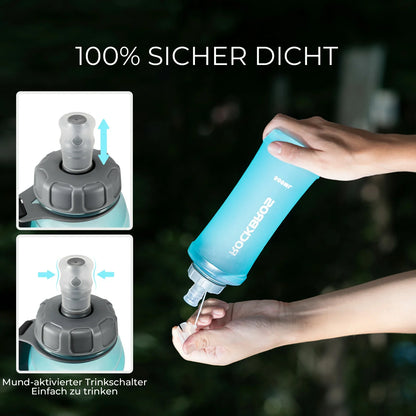 ROCKBROS Faltbare Fahrrad Trinkflasche, Leicht BPA-frei