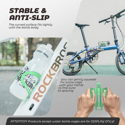 ROCKBROS Flaschenhalter Fahrrad Getränkehalter Aluminiumlegierung Leicht