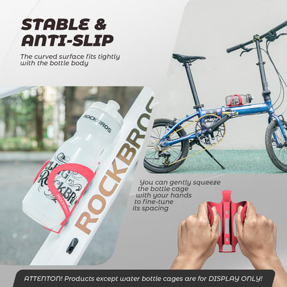 ROCKBROS Flaschenhalter Fahrrad Getränkehalter Aluminiumlegierung Leicht