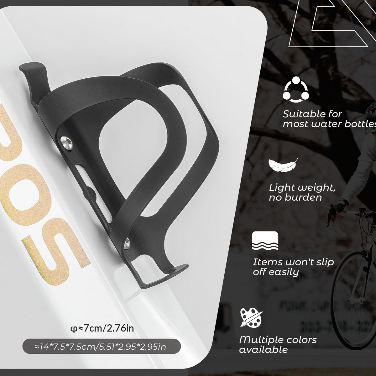 ROCKBROS Flaschenhalter Fahrrad Getränkehalter Aluminiumlegierung Leicht