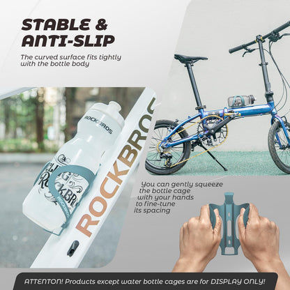 ROCKBROS Flaschenhalter Fahrrad Getränkehalter Aluminiumlegierung Leicht