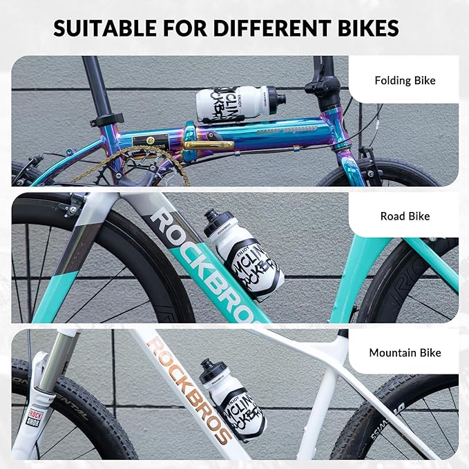 ROCKBROS Flaschenhalter Fahrrad Getränkehalter Trinkflaschenhalter Aluminiumlegierung ca. 40g