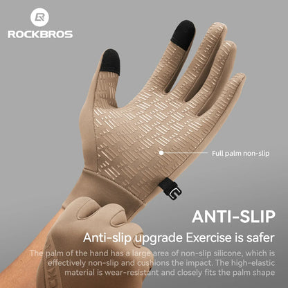 ROCKBROS Graphene Winter-Fahrradhandschuhe von 5°C bis 15°C