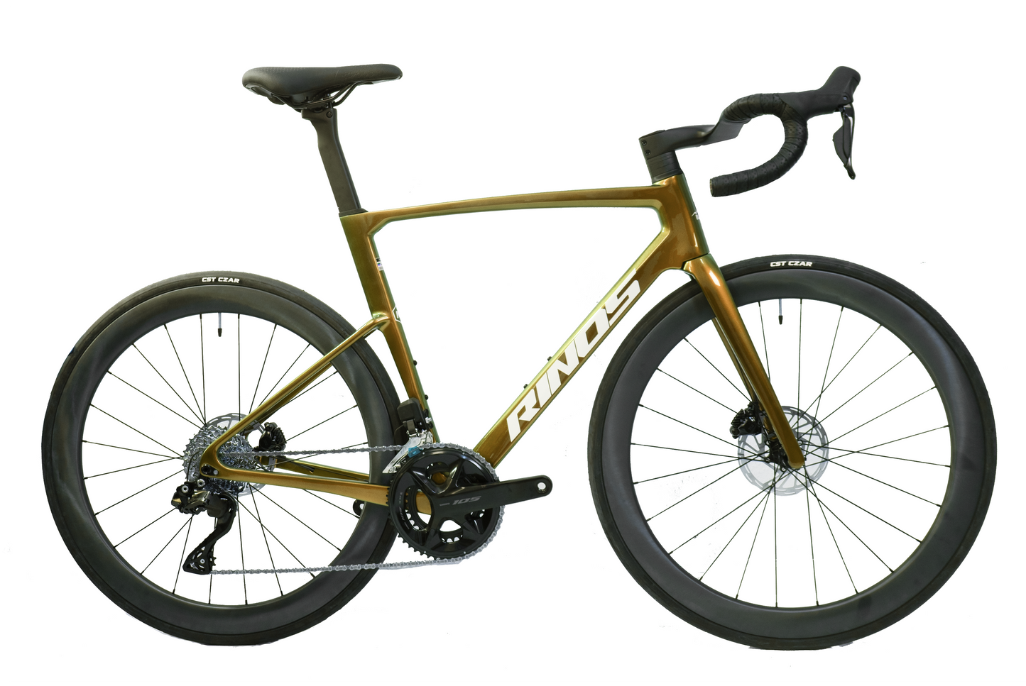 RINOS Full Carbon Road Bike Shimano 105 Di2 R7150 24 speed Odin 6.1