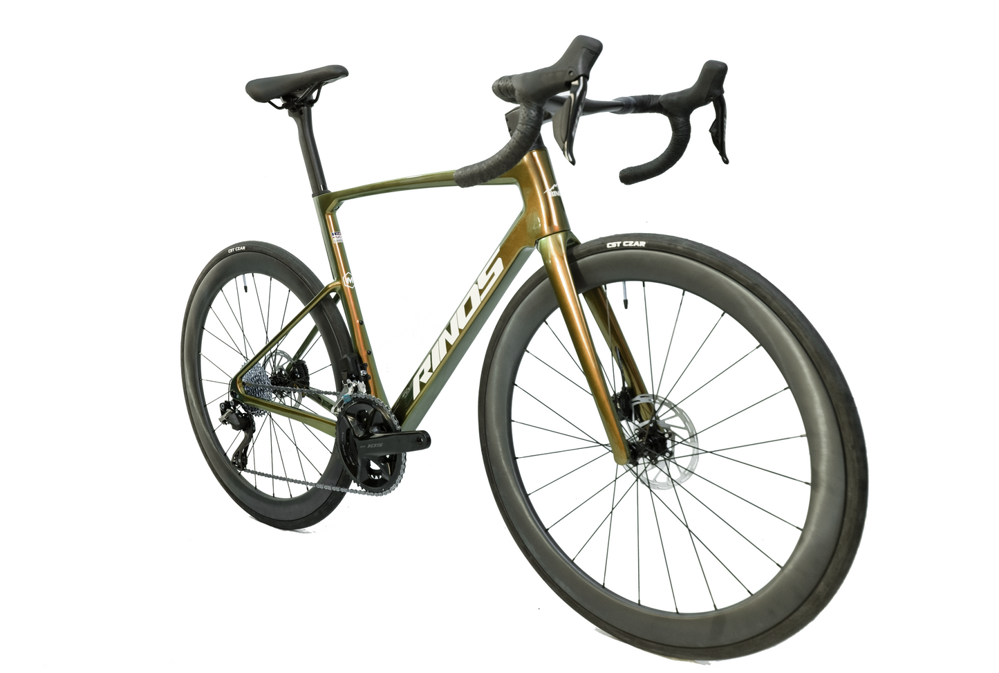 RINOS Full Carbon Road Bike Shimano 105 Di2 R7150 24 speed Odin 6.1