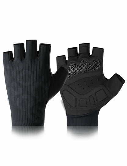 ROCKBROS Halbfinger-Fahrradhandschuhe Sommer Elastisch & Atmungsaktiv, Anti-Rutsch- und Dämpfungspolster