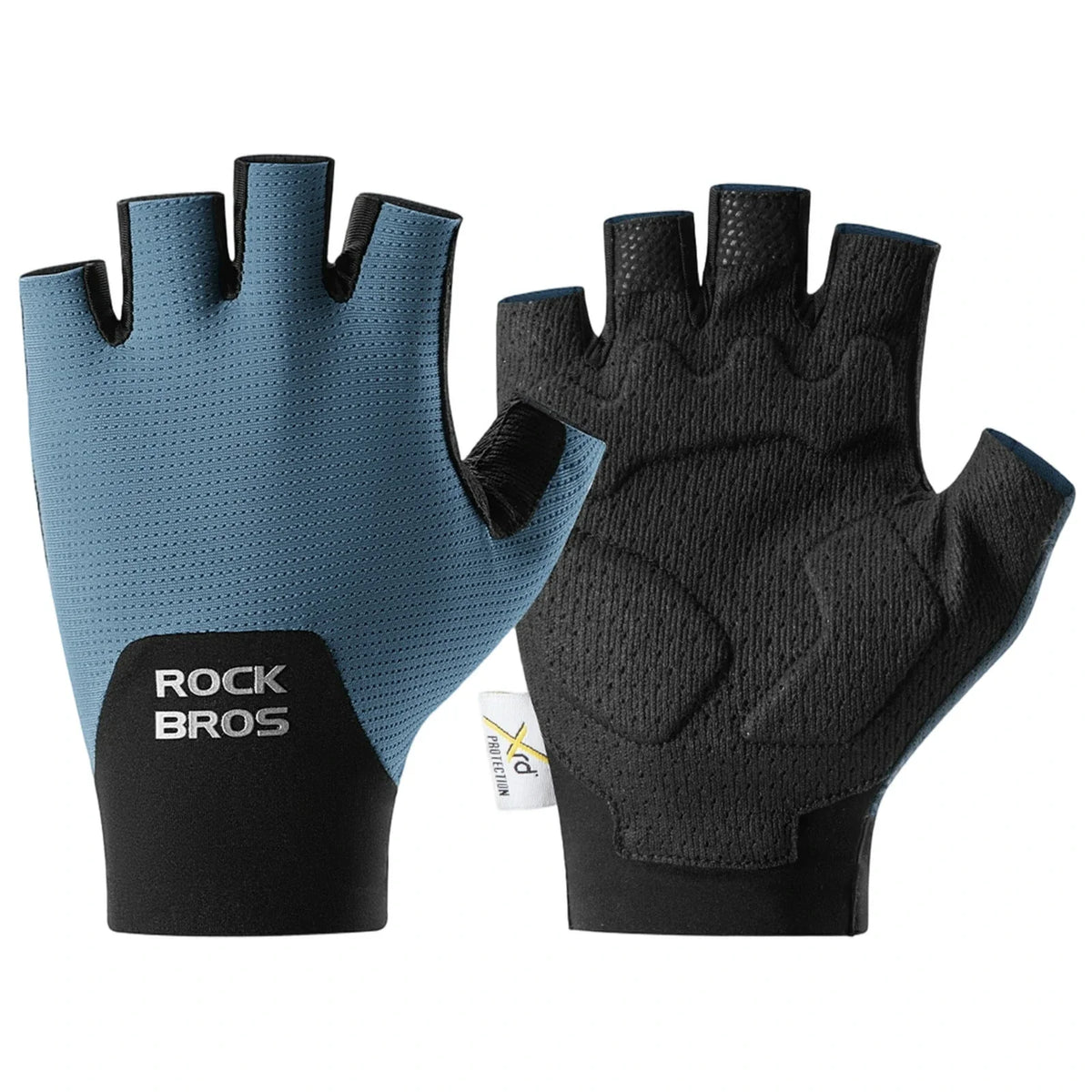 ROCKBROS Halbfinger Fahrradhandschuhe mit PORON XRD Polster