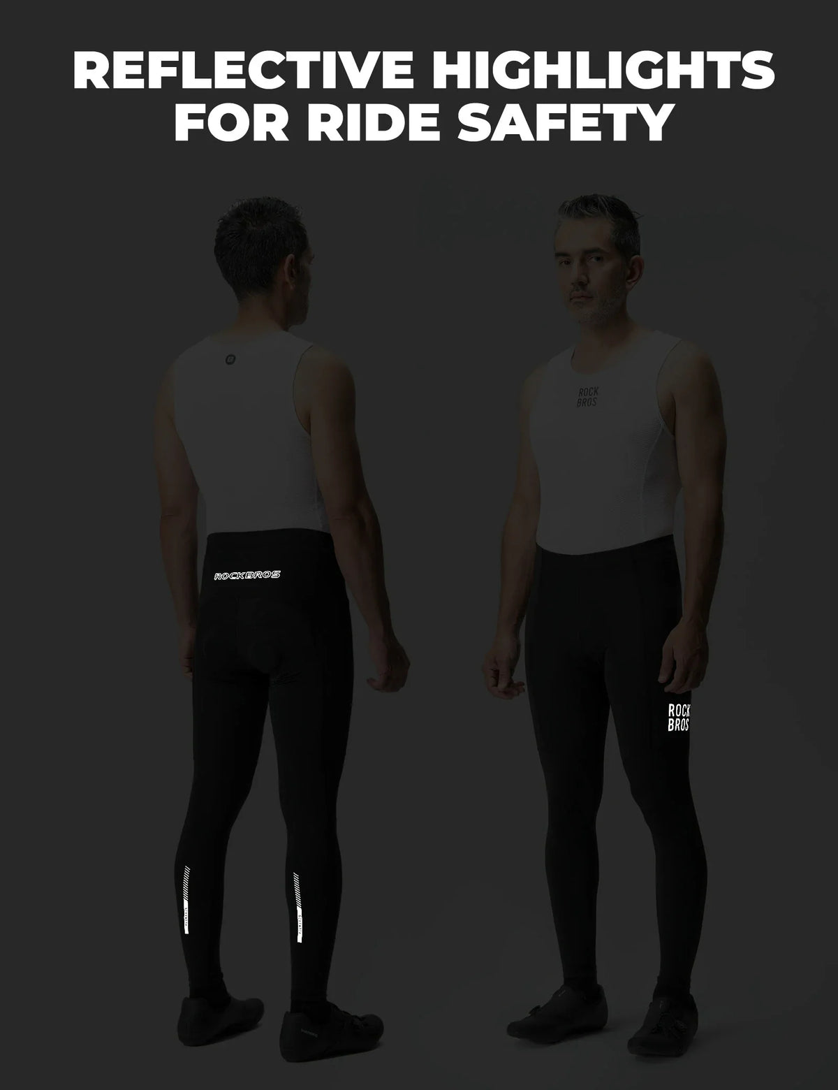 ROCKBROS Herren Fahrradhose - 3D Ergonomischer Schnitt, 6H+
