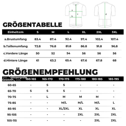 ROCKBROS Herren Fahrradtrikot Kurzarm