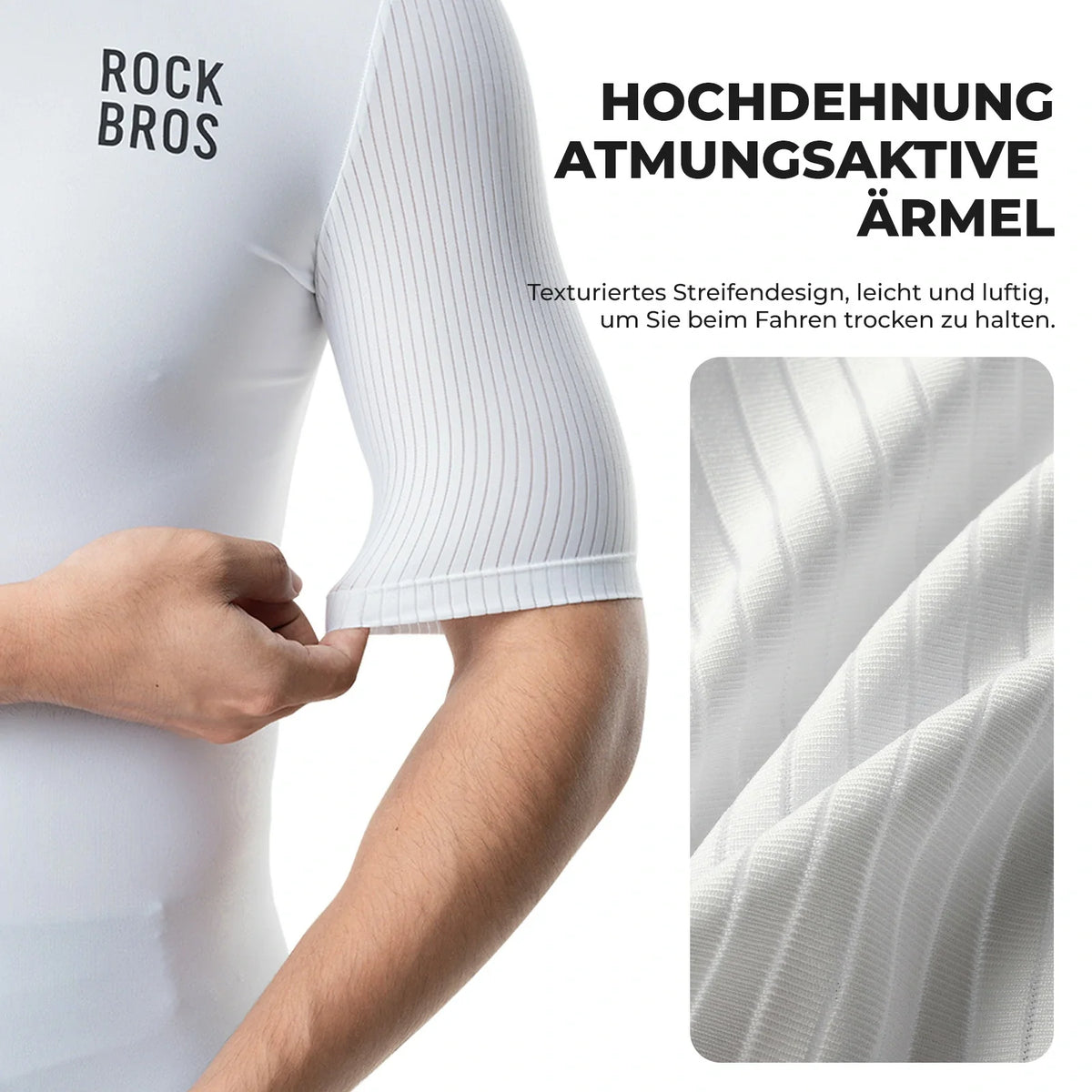 ROCKBROS Herren Fahrradtrikot Kurzarm