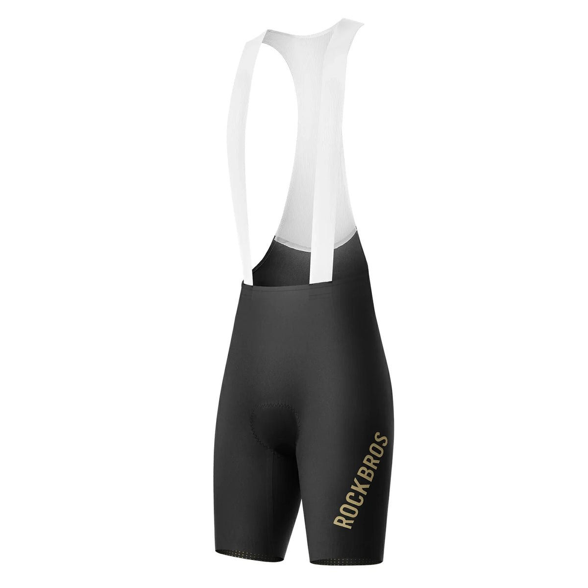 ROCKBROS Herren Radlerhose mit Träger Gepolstert, Fahrradhose Kurz, Atmungsaktive schnelltrocknende