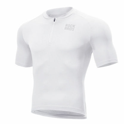 ROCKBROS Herren Radtrikot Kurzarm Fahrradtrikot Rennradtrikot Atmungsaktiv Schnell trocknend
