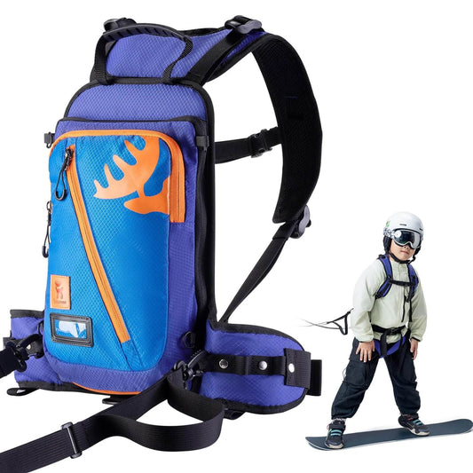 Kids' ski training backpack with strap Quanture