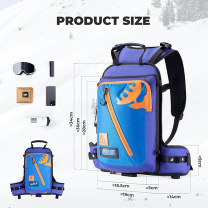 Kids' ski training backpack with strap Quanture