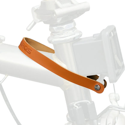ROCKBROS Leder Schnellverschluss Griff für Brompton Leder Schnallenschloss Klappfahrrad Zubehör