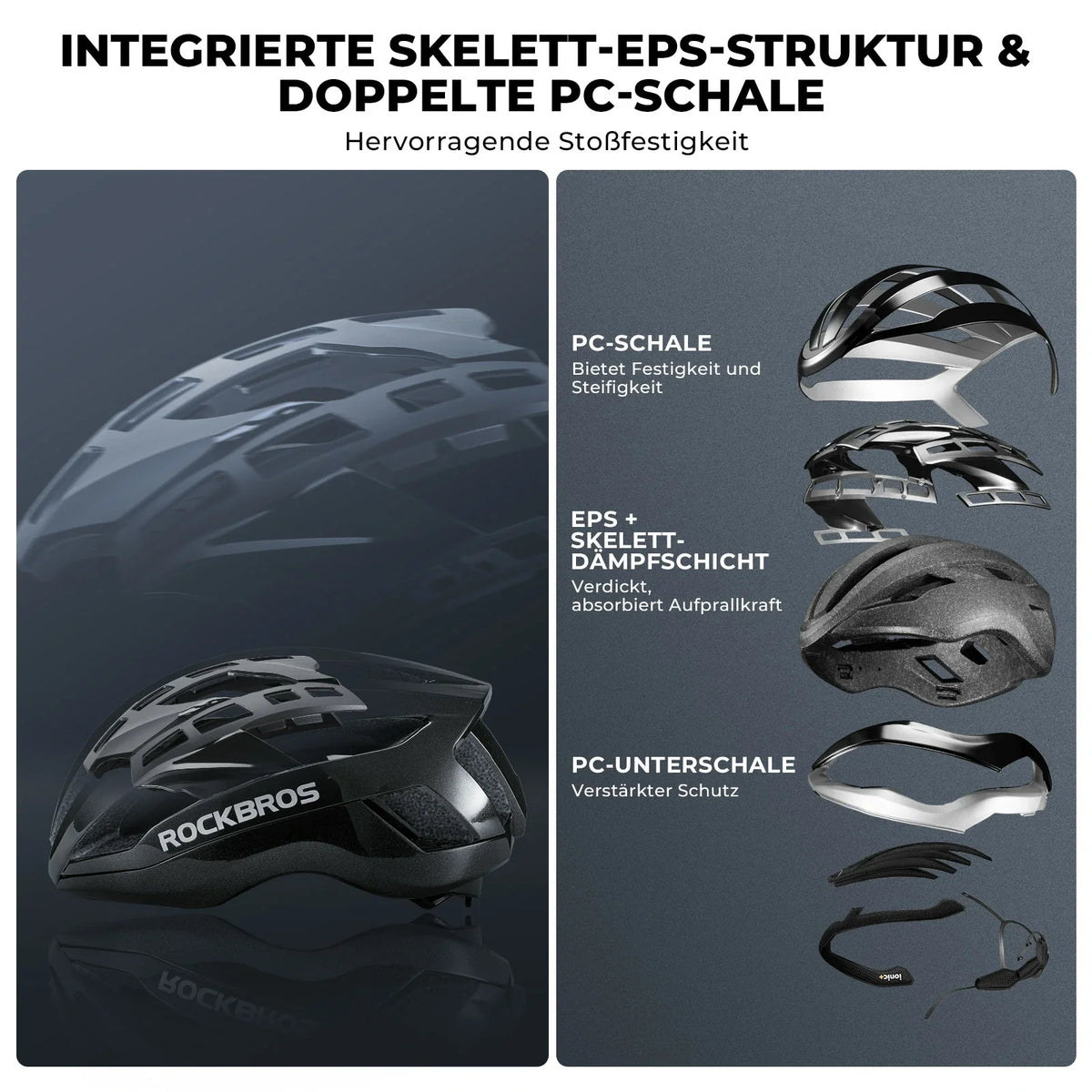 ROCKBROS Leichter Fahrradhelm LK-79