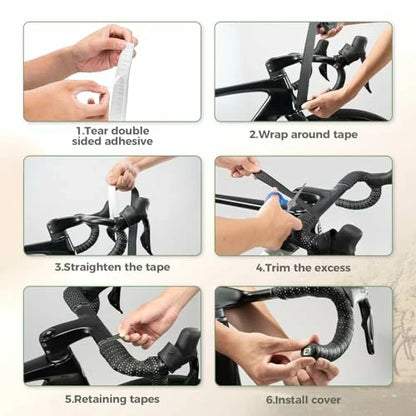 ROCKBROS Lenkerband Rennrad, 2 Rollen Rennrad Lenkerband, Super Lang 220cm und Dicke 3mm