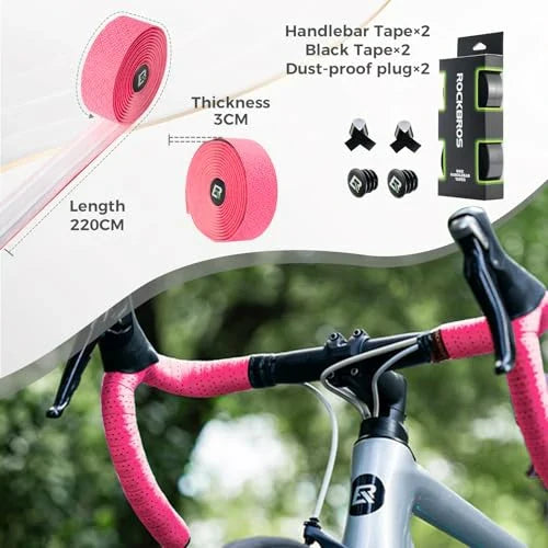ROCKBROS Lenkerband Rennrad, 2 Rollen Rennrad Lenkerband, Super Lang 220cm und Dicke 3mm