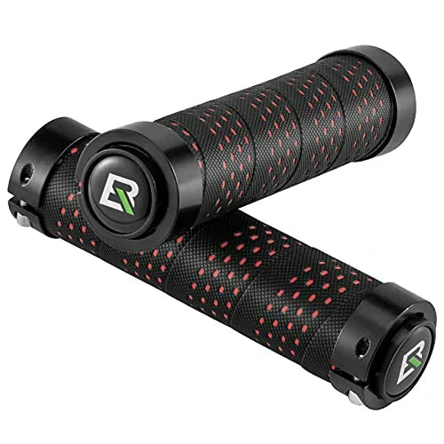 ROCKBROS Lenkergriffe Anti-Rutsch Fahrradgriffe Lock-On Design Fahrrad Griffe