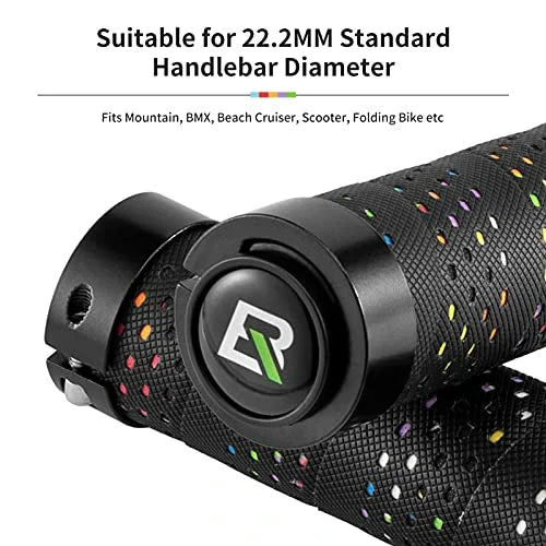 ROCKBROS Lenkergriffe Anti-Rutsch Fahrradgriffe Lock-On Design Fahrrad Griffe
