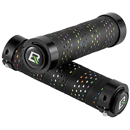 ROCKBROS Lenkergriffe Anti-Rutsch Fahrradgriffe Lock-On Design Fahrrad Griffe