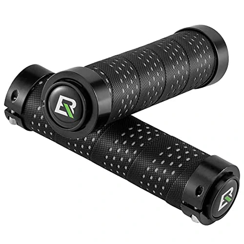 ROCKBROS Lenkergriffe Anti-Rutsch Fahrradgriffe Lock-On Design Fahrrad Griffe